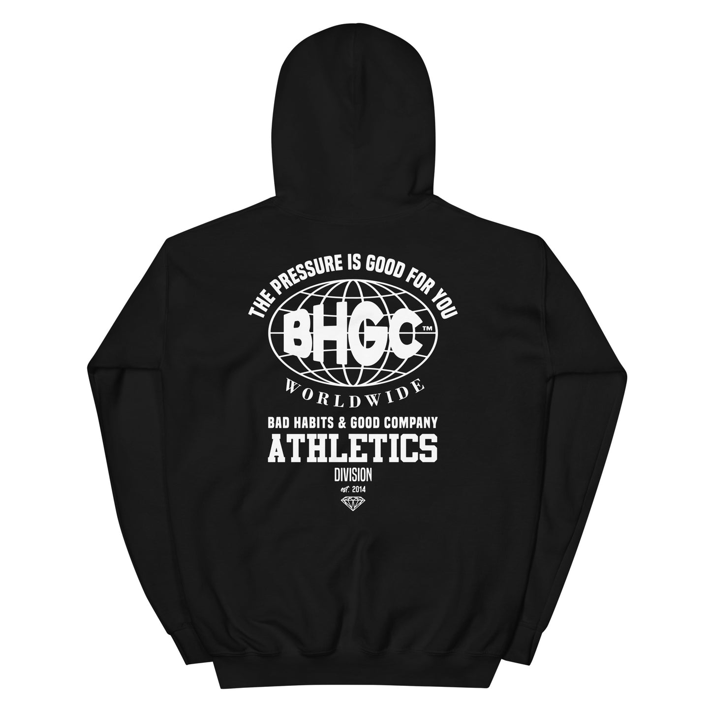 Unisex The Pressure Is Good For You Hoodie (White Ink)