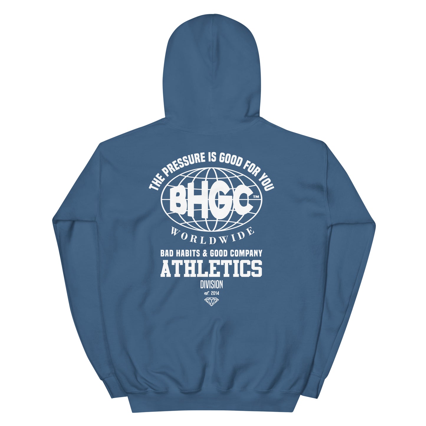 Unisex The Pressure Is Good For You Hoodie (White Ink)