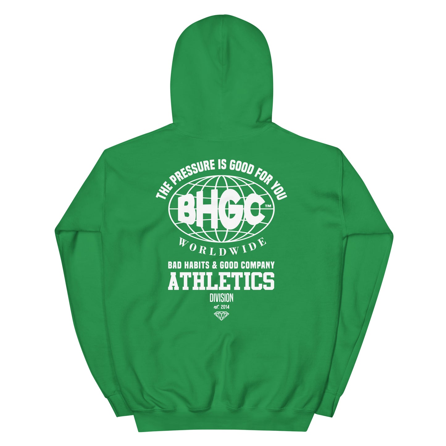 Unisex The Pressure Is Good For You Hoodie (White Ink)