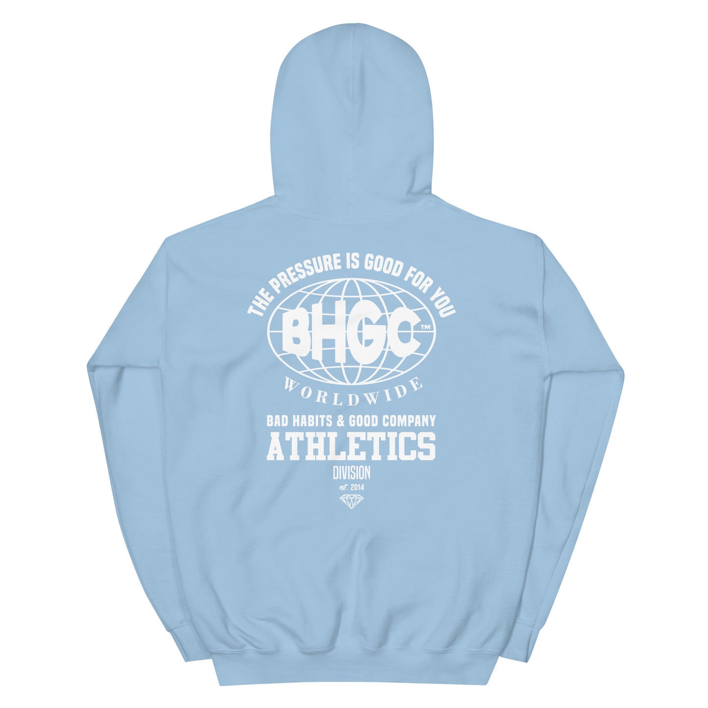 Unisex The Pressure Is Good For You Hoodie (White Ink)