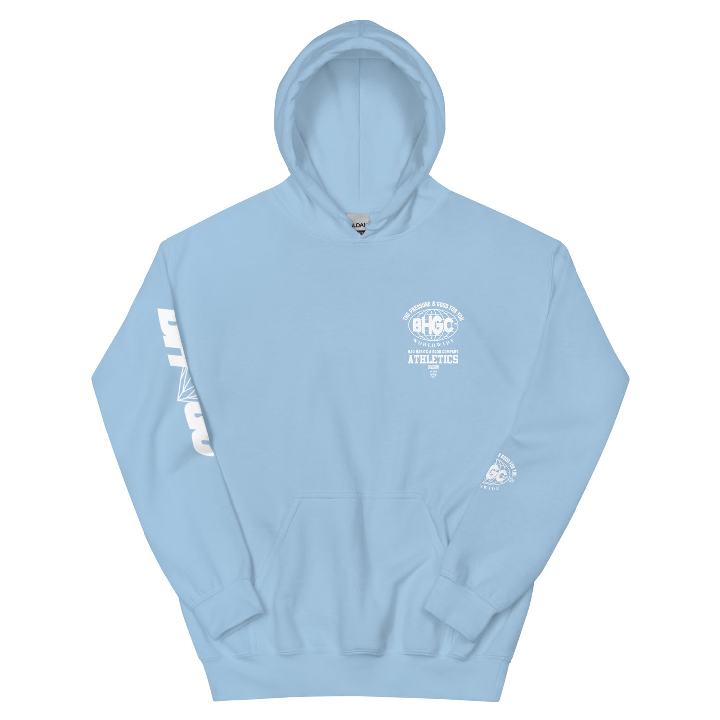 Unisex The Pressure Is Good For You Hoodie (White Ink)