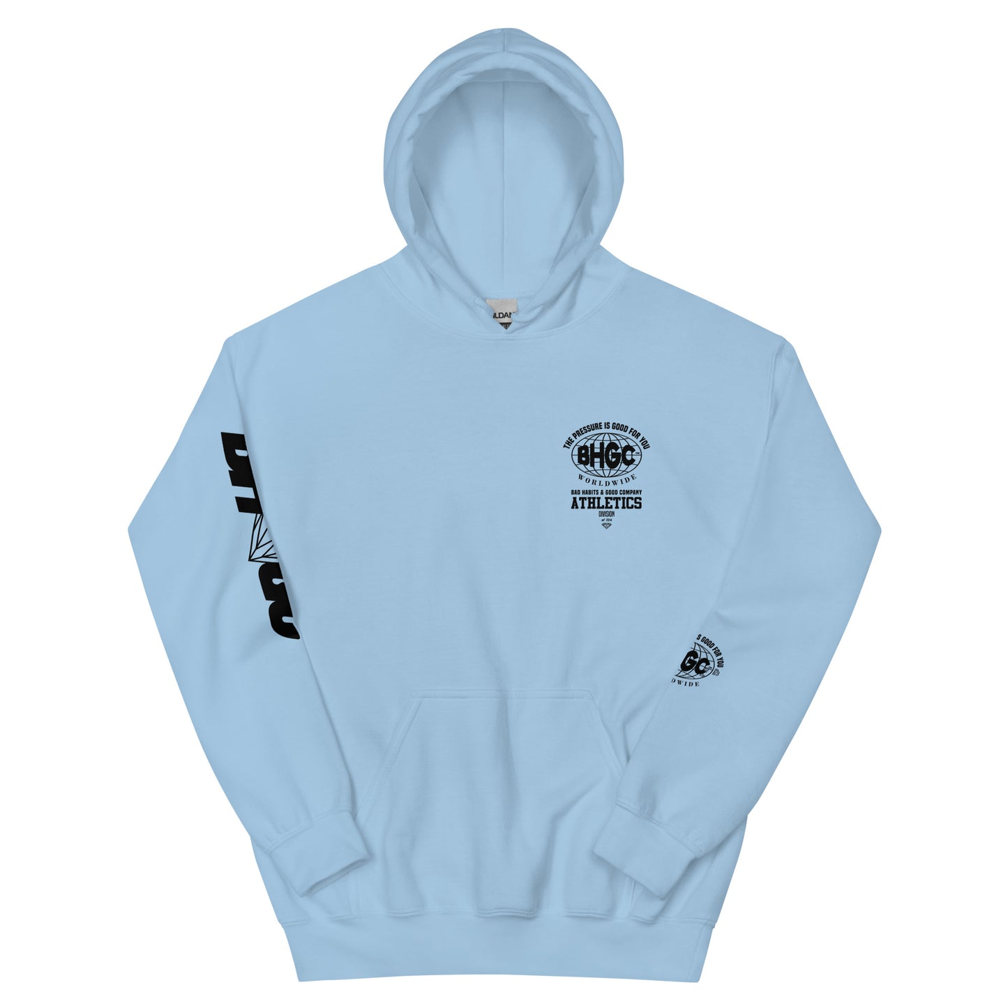 Unisex The Pressure is Good For You Hoodie (Black Ink)