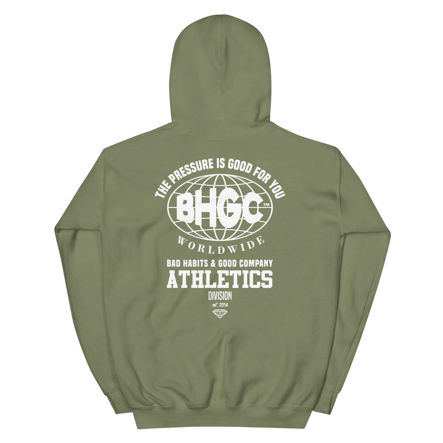 Unisex The Pressure Is Good For You Hoodie (White Ink)