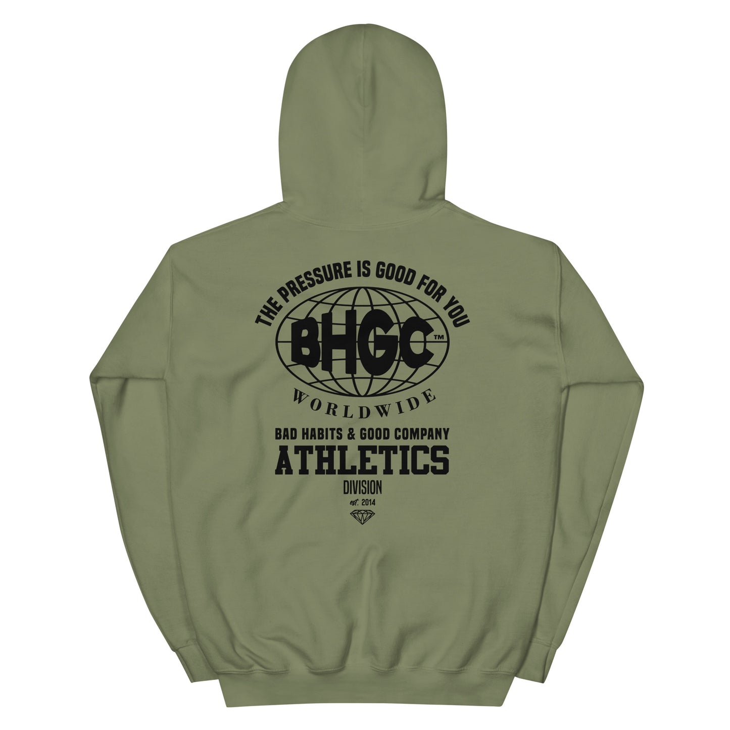 Unisex The Pressure is Good For You Hoodie (Black Ink)