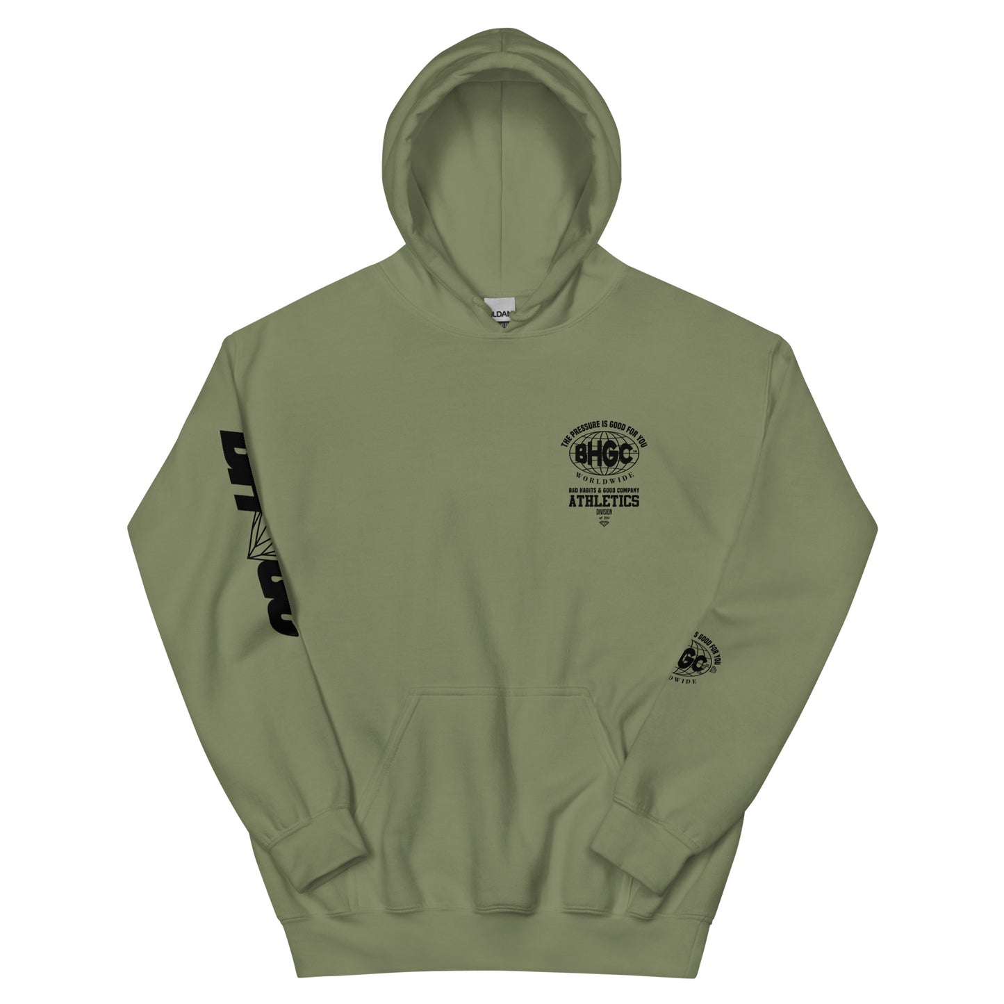 Unisex The Pressure is Good For You Hoodie (Black Ink)