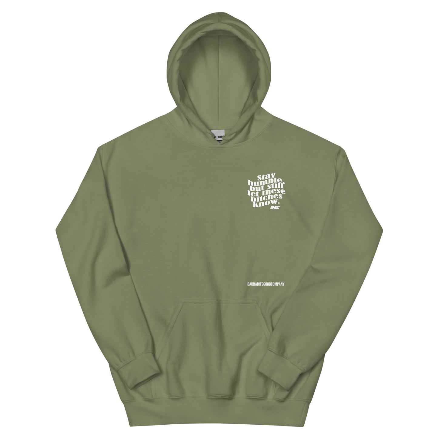 Unisex Stay Humble Hoodie (White Ink)