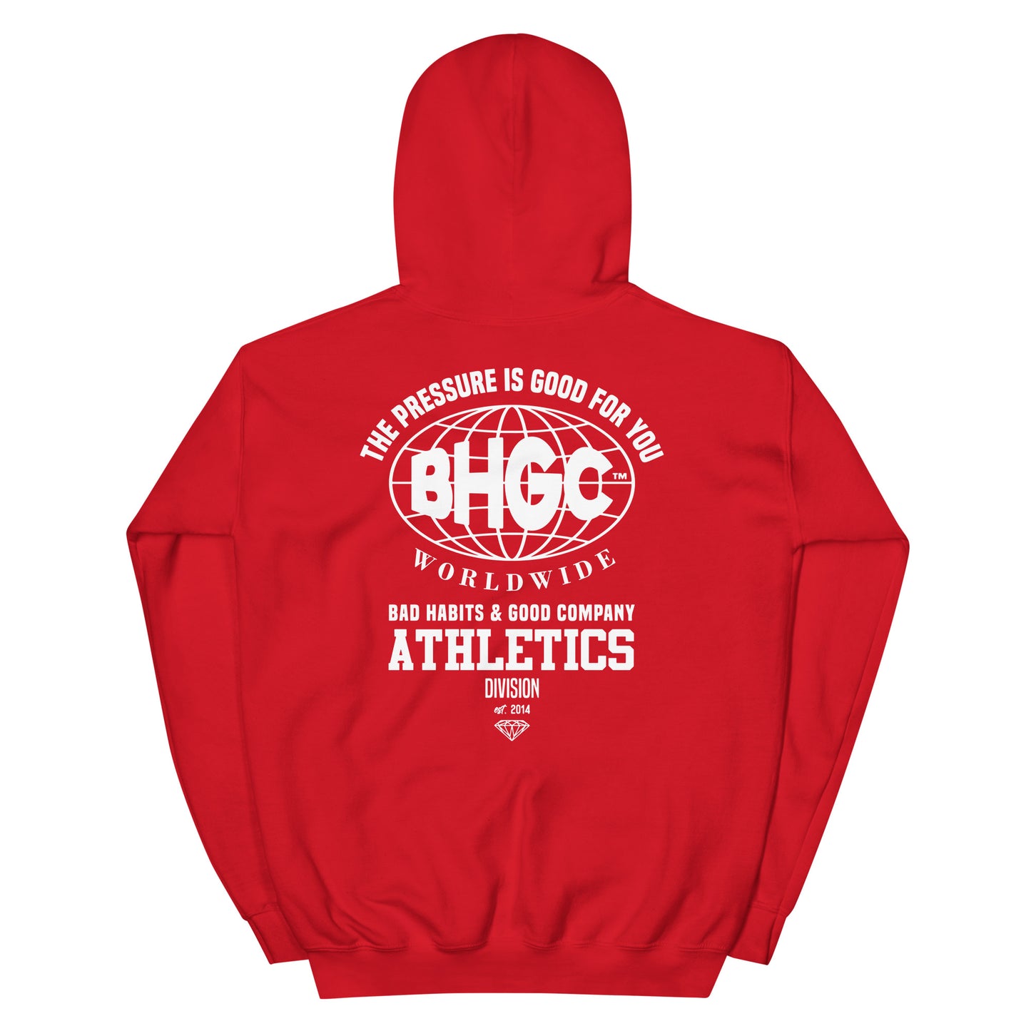 Unisex The Pressure Is Good For You Hoodie (White Ink)