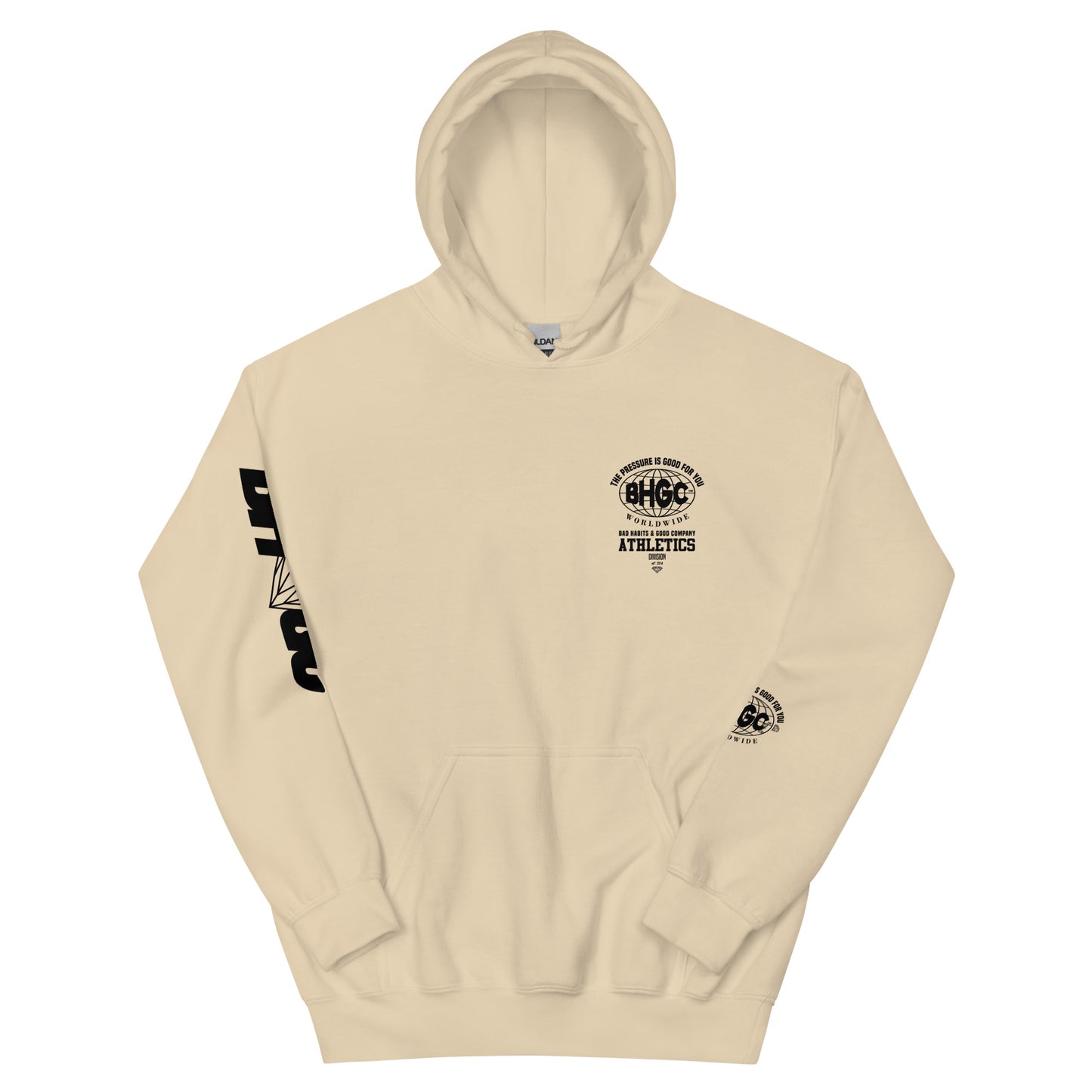 Unisex The Pressure is Good For You Hoodie (Black Ink)