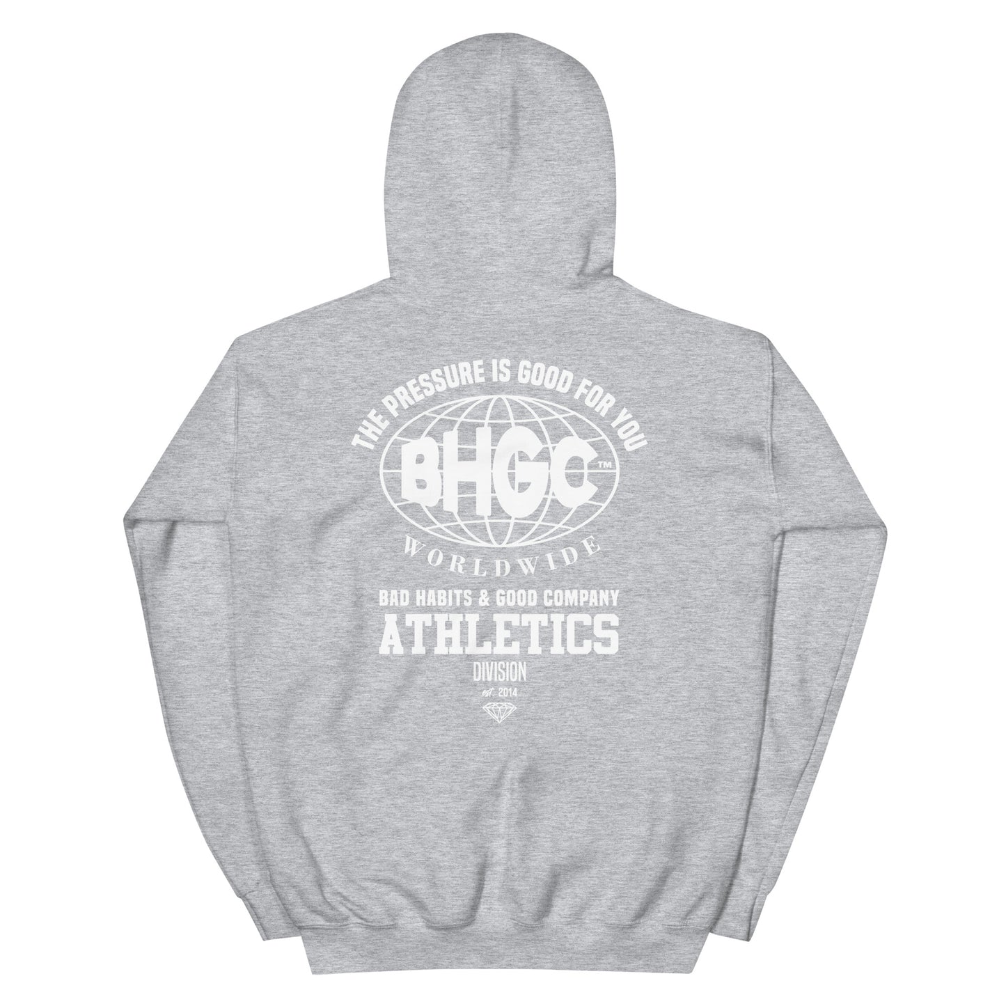 Unisex The Pressure Is Good For You Hoodie (White Ink)